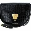 COCCINELLE Umhängetasche »Beat Croco« Noir, Powder Pink