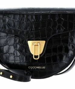 COCCINELLE Umhängetasche »Beat Croco« Noir, Powder Pink