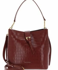 COCCINELLE Schultertasche »Alba Croco Shiny Soft« Cinnamon, Shark Grey, Noir, Almond -Günstiges Coccinelle Geschäft 74d5eec0 cd8f 5f6f 88cd da4588cf7564