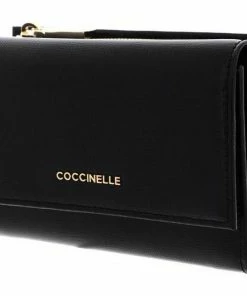 COCCINELLE Geldbörse »Metallic Textured« Powder Pink, Noir -Günstiges Coccinelle Geschäft 76048091 b2ae 506b 9df8 f0aa8c55e180