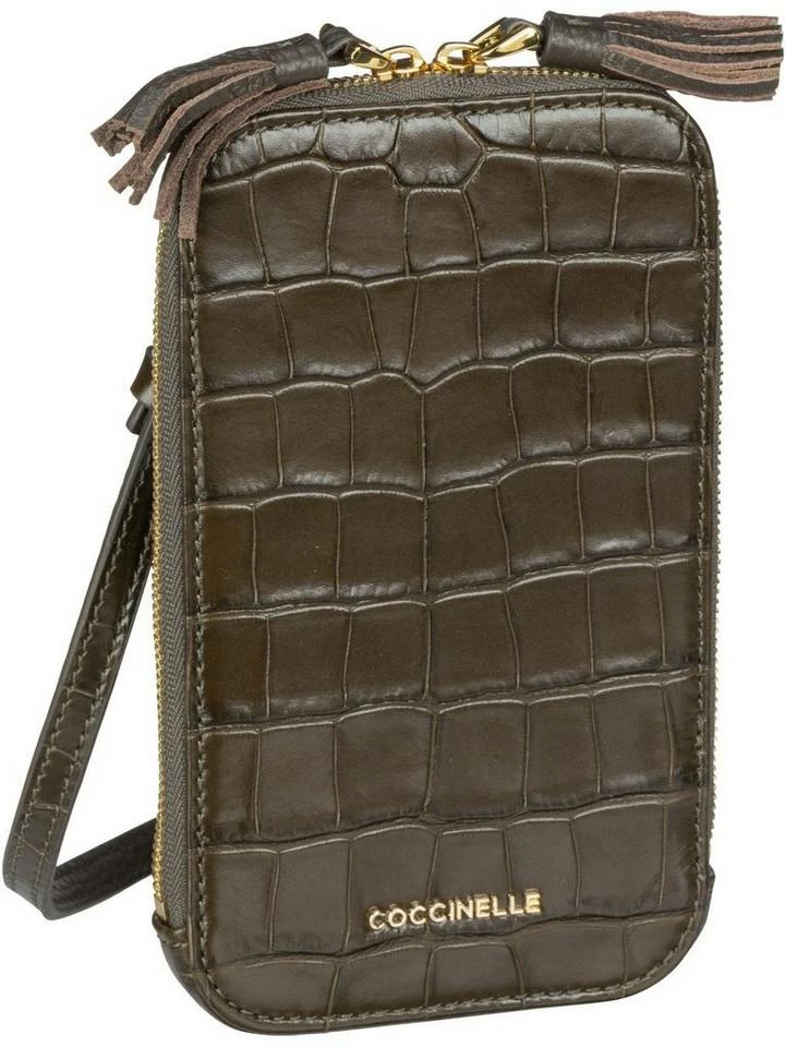 COCCINELLE Umhängetasche »Tassel Croco 2705«, Handytasche Stone, Noir, Bark 1 COCCINELLE Umhängetasche »Tassel Croco 2705«, Handytasche Stone, Noir, Bark