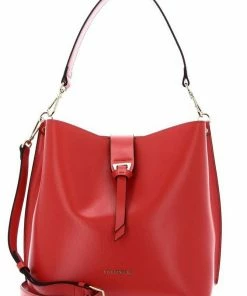 COCCINELLE Schultertasche »Alba Textured« Powder pink, Noir, Ink, Coral Red