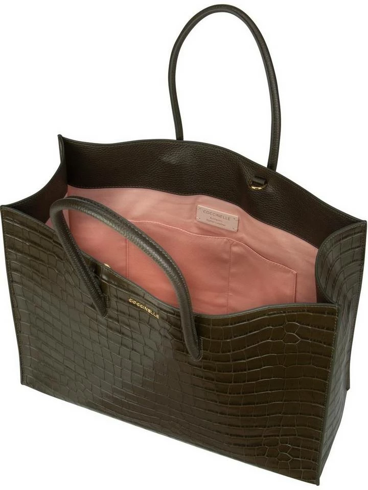 COCCINELLE Handtasche »Myrtha Croco 1801«, Shopper Bark, Stone, Noir 3 COCCINELLE Handtasche »Myrtha Croco 1801«, Shopper Bark, Stone, Noir – Bild 3