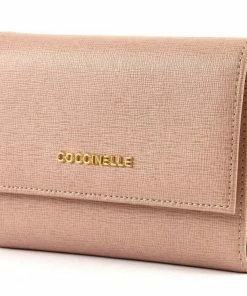 COCCINELLE Geldbörse »Metallic Saffiano« Frameboise, Pivoine