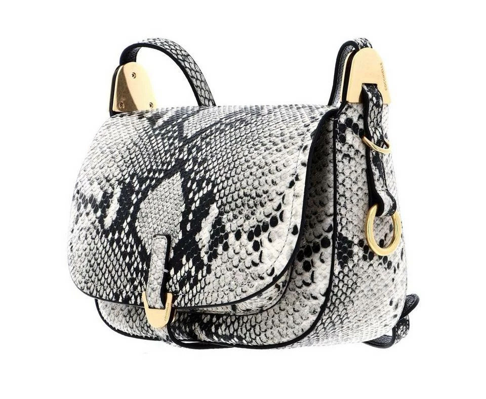 COCCINELLE Schultertasche »Fauve Python« Lambskin White, Caramel 2 COCCINELLE Schultertasche »Fauve Python« Lambskin White, Caramel – Bild 2