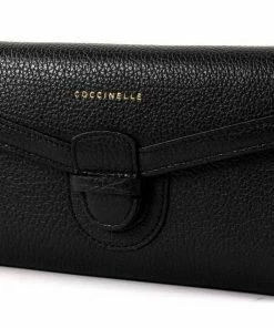 COCCINELLE Geldbörse »Vega« Noir, Coquelicot