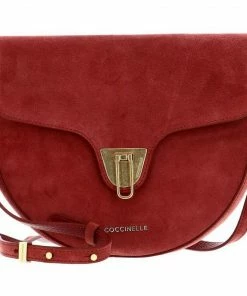 COCCINELLE Umhängetasche »Beat New Suede« Noir, Foliage Red, Deep Violet -Günstiges Coccinelle Geschäft 87e05a66 88cf 5e91 8a53 9181deccd06e