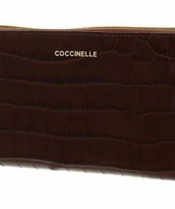 COCCINELLE Geldbörse »Metallic Croco Shiny Soft« Mallard green, Reef, Noir, Moka