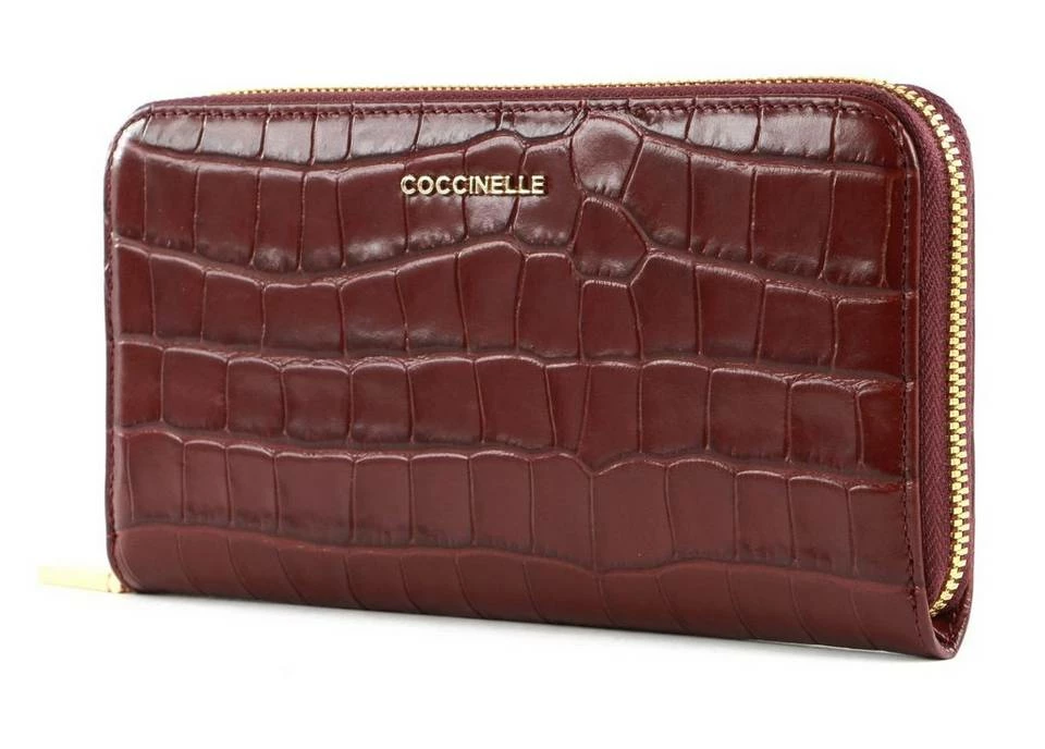 COCCINELLE Kellnerbörse »Metallic 1104 Croco Shiny Soft« Nero, Powder pink, Marsala, Bark 7 COCCINELLE Kellnerbörse »Metallic 1104 Croco Shiny Soft« Nero, Powder pink, Marsala, Bark – Bild 7