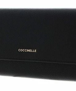 COCCINELLE Geldbörse »Metallic Soft« Noir, Marsala