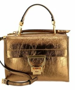 COCCINELLE Handtasche »Arlettis Craquele« OR, Silver, Shiny Gold
