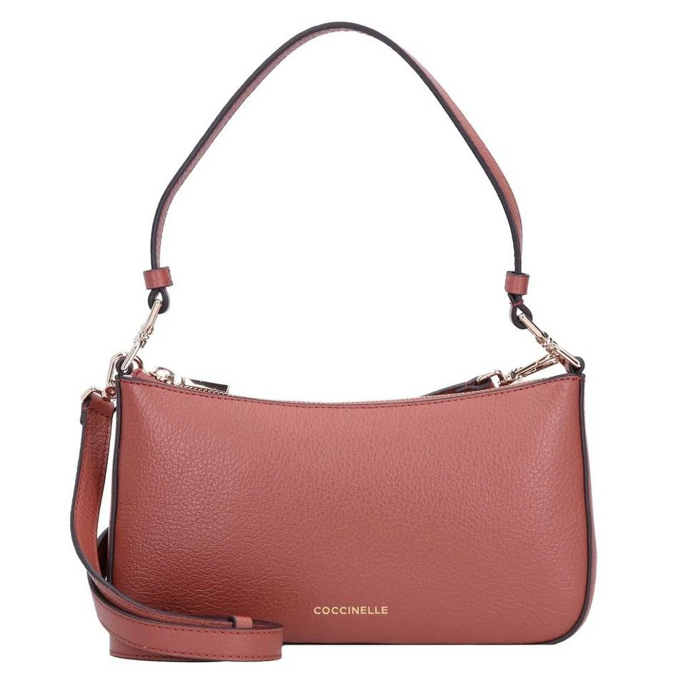 COCCINELLE Schultertasche »Bonheur«, Leder Almond, Noir, New pink, Cinnamon 1 COCCINELLE Schultertasche »Bonheur«, Leder Almond, Noir, New pink, Cinnamon