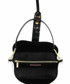 COCCINELLE Schultertasche »Alba Croco Shiny Soft« Powder Pink, Noir -Günstiges Coccinelle Geschäft 9f782767 6b65 54db b209 207a9e5b9fba