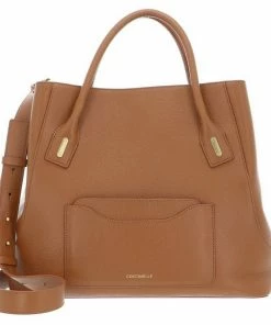 COCCINELLE Handtasche »Evasion Grain« (Set, 2-tlg) Caramel, Noir, Marsala