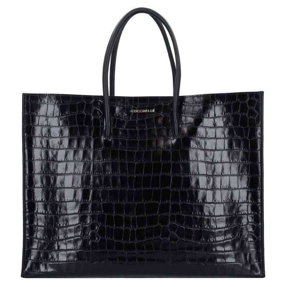 COCCINELLE Handtasche »Myrtha Croco 1801«, Shopper Bark, Stone, Noir 7 COCCINELLE Handtasche »Myrtha Croco 1801«, Shopper Bark, Stone, Noir – Bild 7