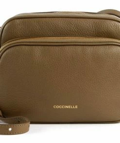 COCCINELLE Umhängetasche »Lea« Powder Pink, Ink, Noir, Litchi