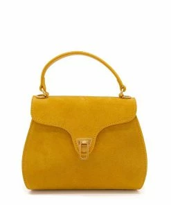 COCCINELLE Henkeltasche »Coccinelle Marvin suede mini Handtasche sun«