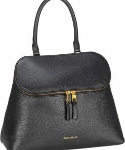 COCCINELLE Handtasche »Juliette 1801«, Henkeltasche Powder Pink, Noir, Cinnamon