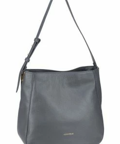 COCCINELLE Handtasche »Lea 1301«, Beuteltasche / Hobo Bag Noir, Ink, Shark Grey, Nero Nickel