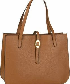 COCCINELLE Handtasche »Cosima 1102«, Shopper Bark, Caramel, Nero, Stone