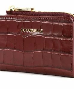 COCCINELLE Kartenetui »Metallic Croco Shiny Soft« Pacific Blue, Powder Pink, Marsala, Noir