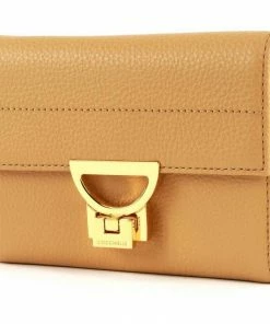 COCCINELLE Geldbörse »Arlettis« Warm Beige, Litchi, Moss Green, Ash Grey
