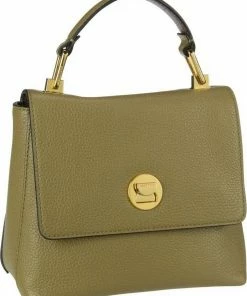 COCCINELLE Handtasche »Liya 5201«, Henkeltasche Nero, Moss Green#ft5_slash#Chocolate