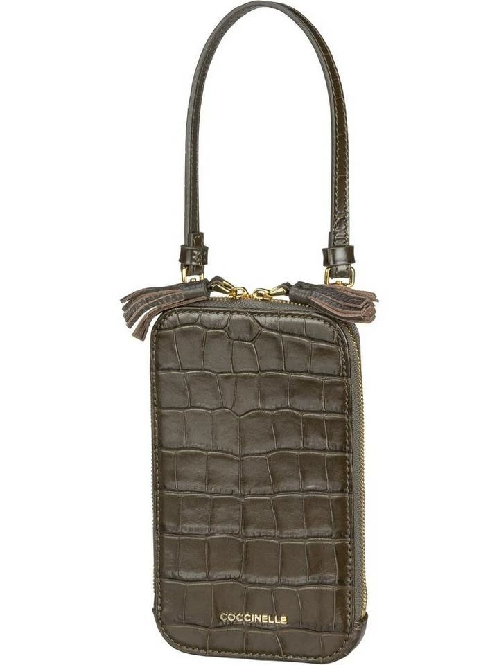 COCCINELLE Umhängetasche »Tassel Croco 2705«, Handytasche Stone, Noir, Bark 4 COCCINELLE Umhängetasche »Tassel Croco 2705«, Handytasche Stone, Noir, Bark – Bild 4