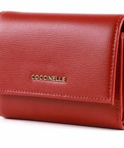 COCCINELLE Geldbörse »Metallic Textured« Foliage Red, Noir, Marsala -Günstiges Coccinelle Geschäft c4abc80a 1c7f 5d5d b1cc 62e7c18770e4