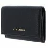 COCCINELLE Geldbörse »Metallic Soft« Noir, Litchi, Marsala
