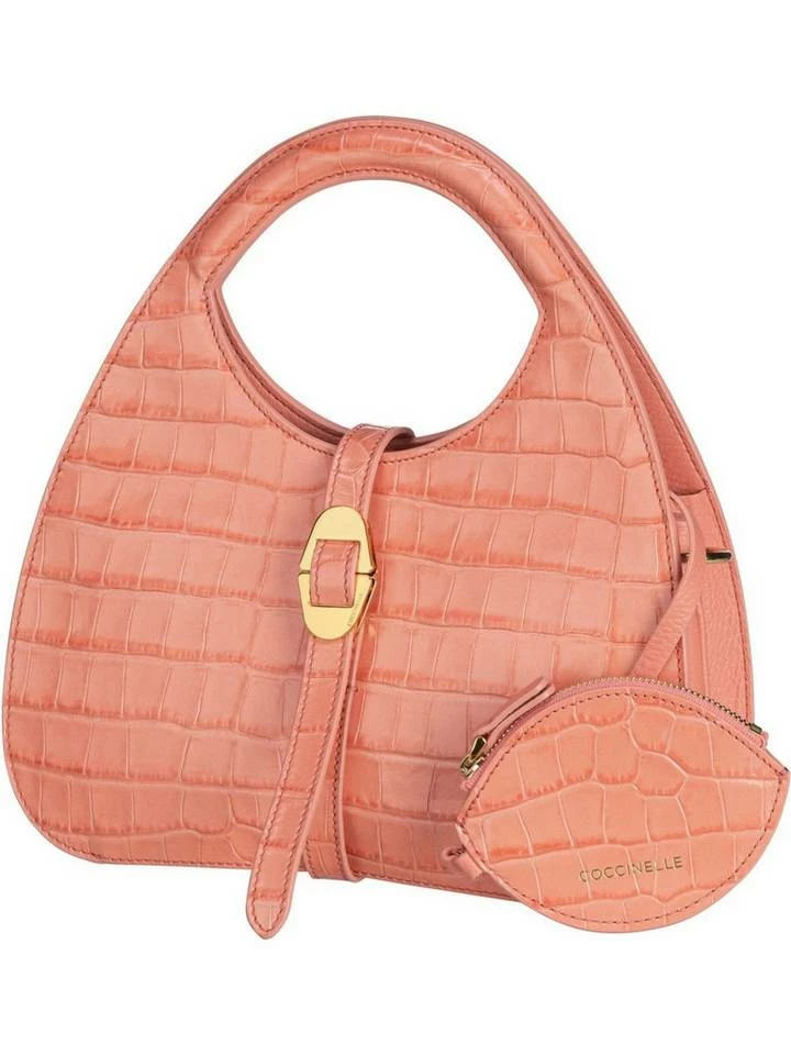 COCCINELLE Handtasche »Cosima Croco 1802«, Henkeltasche Bark, Geranium 4 COCCINELLE Handtasche »Cosima Croco 1802«, Henkeltasche Bark, Geranium – Bild 4