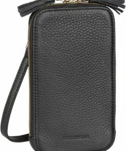 COCCINELLE Umhängetasche »Tassel 2705«, Handytasche Stone, Bark, Silk, Noir