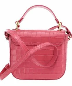 COCCINELLE Handtasche »Florence Croco Shiny Soft« Bouganville, Leaf, Noir -Günstiges Coccinelle Geschäft cf26b413 ec31 514b b184 430be1d04480