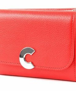 COCCINELLE Geldbörse »Craquante« Evergreen, Ink, Polish Red, Teal