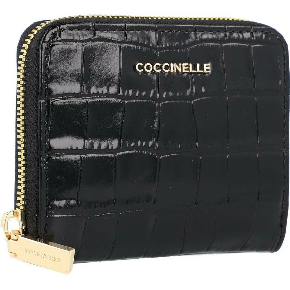 COCCINELLE Geldbörse »Metallic Soft«, Leder Noir, Marsala, Powder pink 2 COCCINELLE Geldbörse »Metallic Soft«, Leder Noir, Marsala, Powder pink – Bild 2