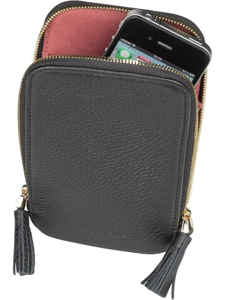 COCCINELLE Umhängetasche »Tassel 2705«, Handytasche Stone, Bark, Silk, Noir 3 COCCINELLE Umhängetasche »Tassel 2705«, Handytasche Stone, Bark, Silk, Noir – Bild 3