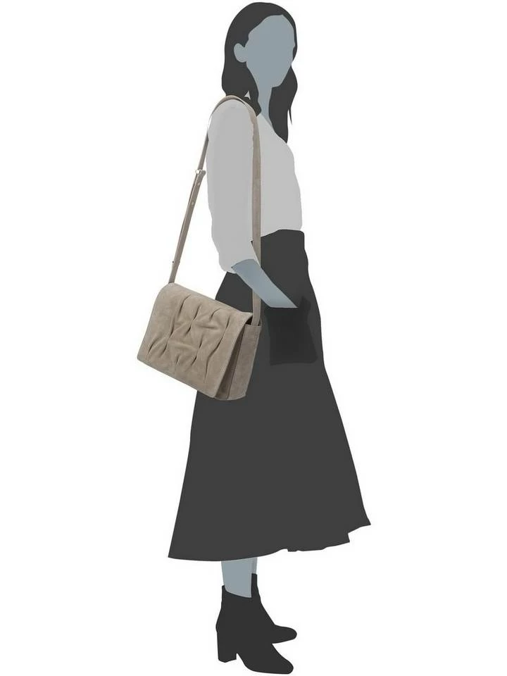 COCCINELLE Umhängetasche »Marquise Goodie Suede 1201«, Umhängetaschen Querformat New Taupe, New Pink, Noir 6 COCCINELLE Umhängetasche »Marquise Goodie Suede 1201«, Umhängetaschen Querformat New Taupe, New Pink, Noir – Bild 6