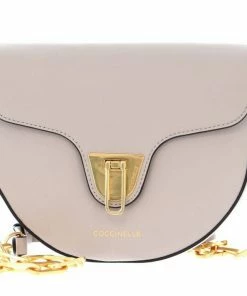 COCCINELLE Umhängetasche »Beat Smooth Chain« Powder Pink, Noir, Caramel