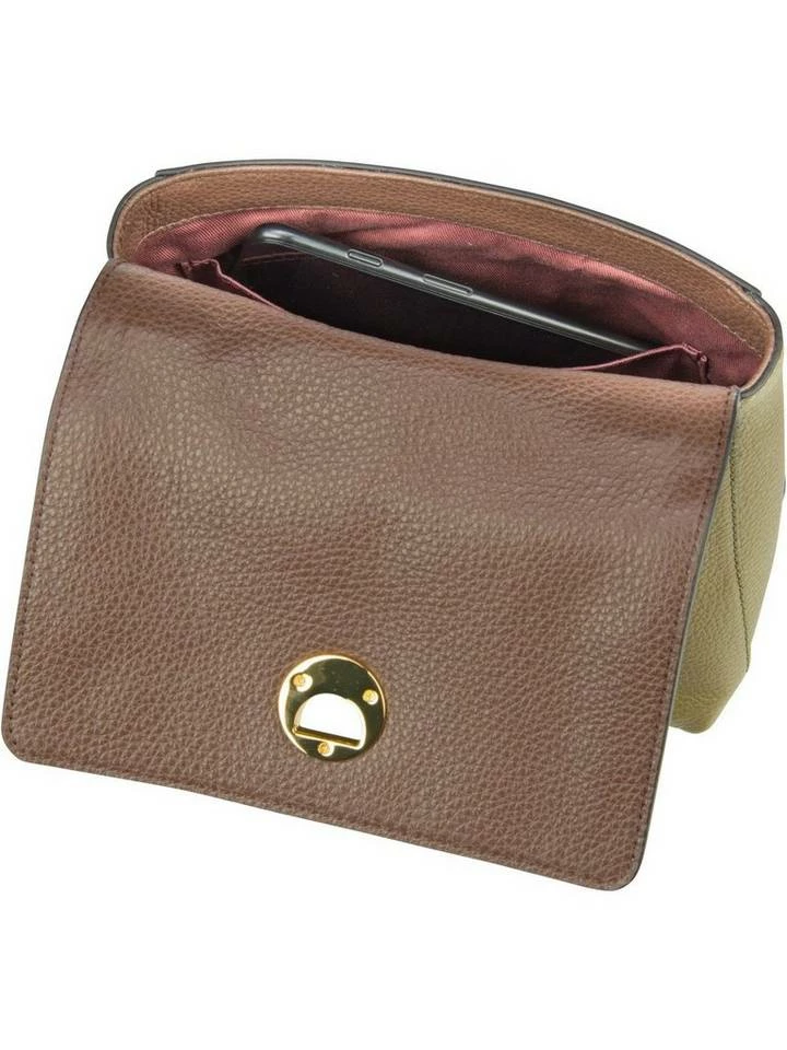 COCCINELLE Handtasche »Liya 5201«, Henkeltasche Nero, Moss Green#ft5_slash#Chocolate 4 COCCINELLE Handtasche »Liya 5201«, Henkeltasche Nero, Moss Green#ft5_slash#Chocolate – Bild 4