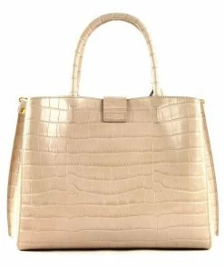 COCCINELLE Handtasche »Alba Croco Shiny Soft« Powder Pink, Noir -Günstiges Coccinelle Geschäft ddc4d3e6 3bc2 5711 aa42 c767015ec84d