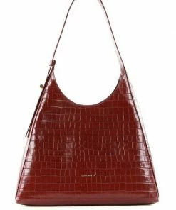 COCCINELLE Schultertasche »Fedra Croco Shiny Soft« Marsala, Noir -Günstiges Coccinelle Geschäft e3d4ddb4 e24e 50cd 8a89 47ca94b0b7e7
