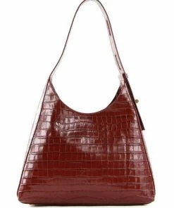 COCCINELLE Schultertasche »Fedra Croco Shiny Soft« Noir, Marsala -Günstiges Coccinelle Geschäft e61a396b b733 5a7c 9079 9c6de0de6ea4