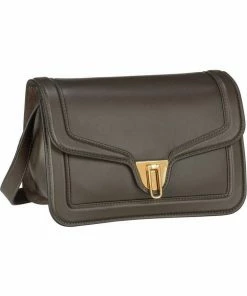 COCCINELLE Umhängetasche »Marvin Twist 1501«, Umhängetaschen Querformat Bark, Noir, Caramel