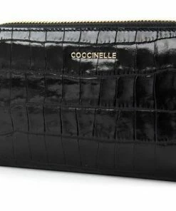 COCCINELLE Geldbörse »Tassel Croco« Noir, Chocolate
