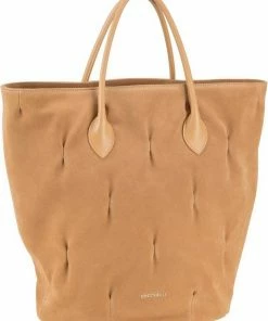 COCCINELLE Handtasche »Diana Goodie Suede«, Shopper Ash Grey, Warm Beige