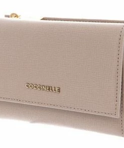COCCINELLE Geldbörse »Metallic Textured« Powder Pink, Noir