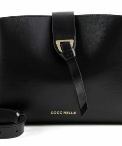 COCCINELLE Umhängetasche »Alba Textured« Powder Pink, Noir, Ink, Coral Red -Günstiges Coccinelle Geschäft f4896836 842f 5ca0 850b fb4c056eb48f