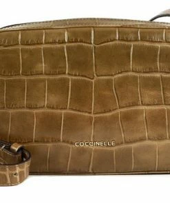 COCCINELLE Umhängetasche »Lea Croco Maxi« Moss Green, Noir, Warm Beige -Günstiges Coccinelle Geschäft fd0777d1 a56f 5d27 95a2 899c4227f27c